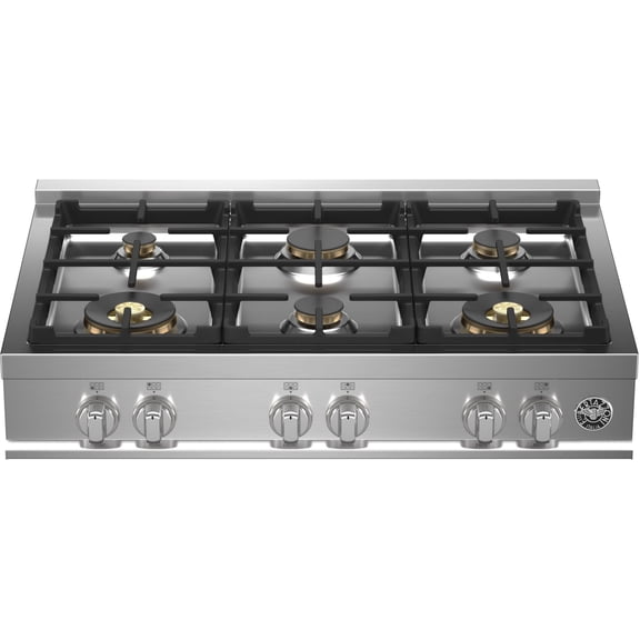 Bertazzoni Mast366rtbxt Master 36" Wide 6 Burner Gas Rangetop - Stainless Steel