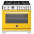 thumbnail image 1 of Bertazzoni Pro366bcfgmt Professional 36" Wide 5.9 Cu. Ft. Free Standing Gas Range - Giallo, 1 of 7