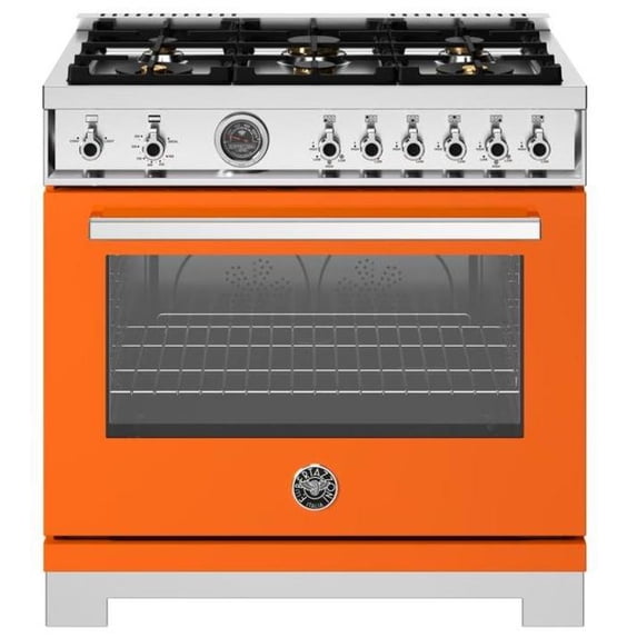 Bertazzoni Pro366bcfgmt Professional 36" Wide 5.9 Cu. Ft. Free Standing Gas Range -