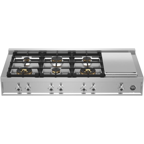 Bertazzoni Prof486grtbxt Professional 48" Wide 6 Burner Gas Rangetop - Stainless Steel