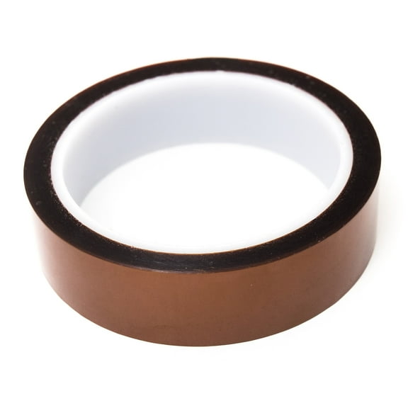 Bertech Kapton Polyimide Adhesive Tape, 3" Core, 1 mil Thick, 36 yd Length, 1" Width