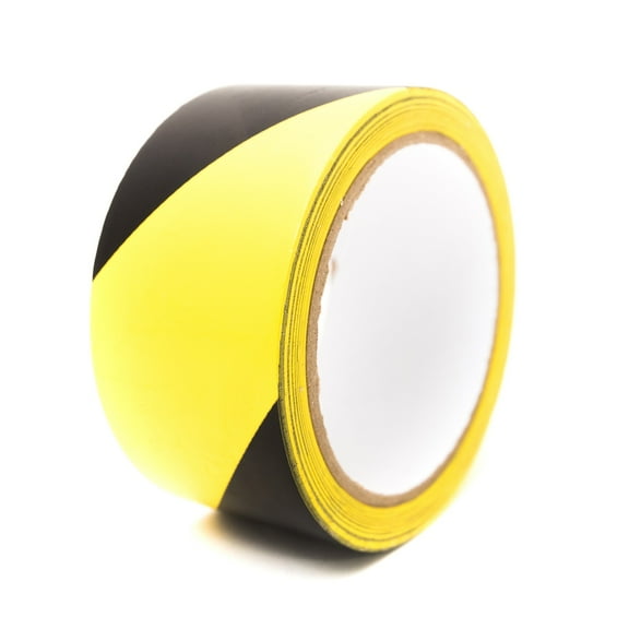 Bertech Safety Warning Tape 2" x 18 Yards Black/Yellow (BERST-2BY)