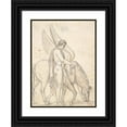 thumbnail image 1 of Bertel Thorvaldsen 19x24 Black Ornate Framed Double Matted Museum Art Print Titled: Bellerophon and Pegasus (1790-1844), 1 of 5