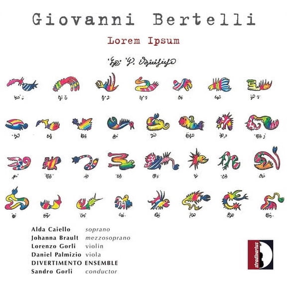 Bertelli / Divertimento Ensemble / Gorli - Lorem Ipsum - Music & Performance - CD