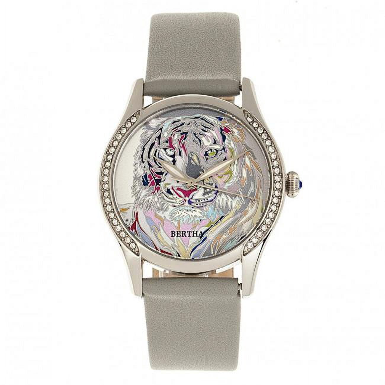 Bertha Annabelle Leather-Band Watch - White - Walmart.com display picture 1