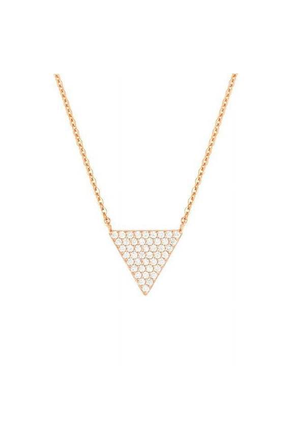 BRJ10587NO Sophia Collection Women 18k Rose Gold Plated Fashion Necklace