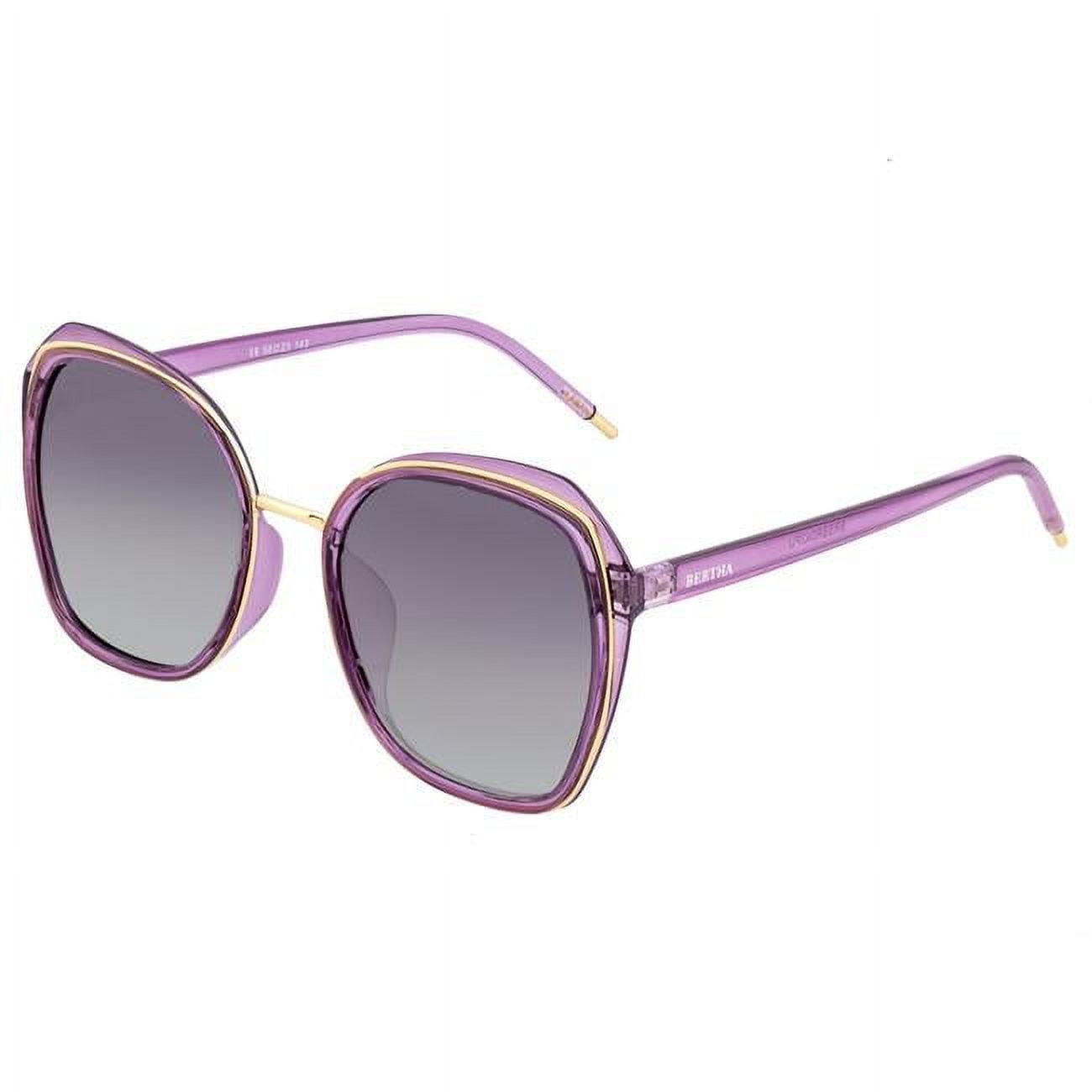 Bertha BRSBR042PU Jade Polarized Sunglasses Purple Black Walmart