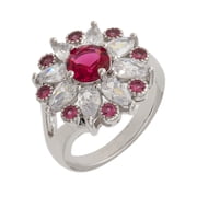 Bertha Juliet Collection Women's 18k Gold Plated Floral Statement Fashion Ring