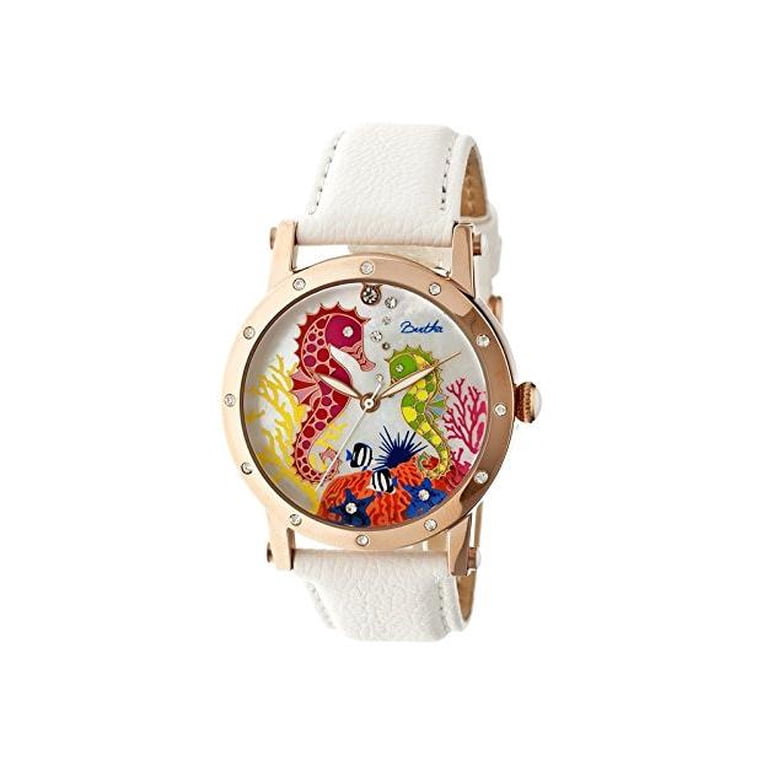 Bertha Morgan Mop Leather-Band Ladies Watch - Rose Gold  display picture 3