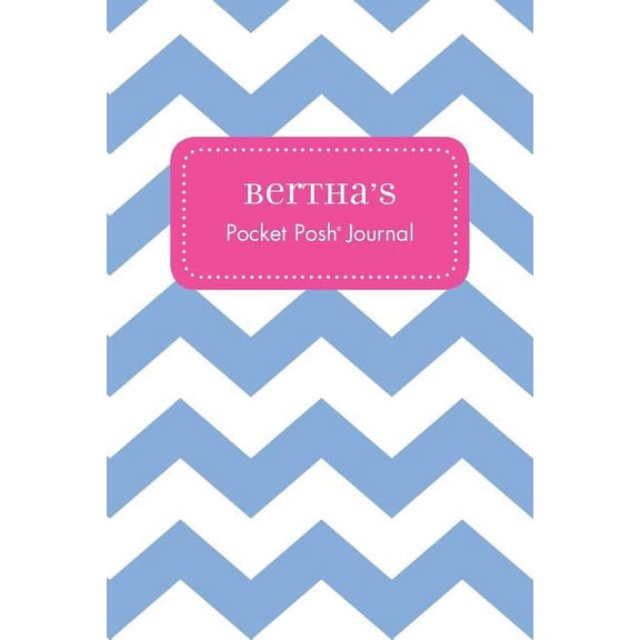 Bertha's Pocket Posh Journal, Chevron, (Paperback)