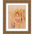 thumbnail image 1 of Berthe Morisot 2x Matted 20x24 Gold Ornate Framed Art Print 'Girl with Greyhound', 1 of 2