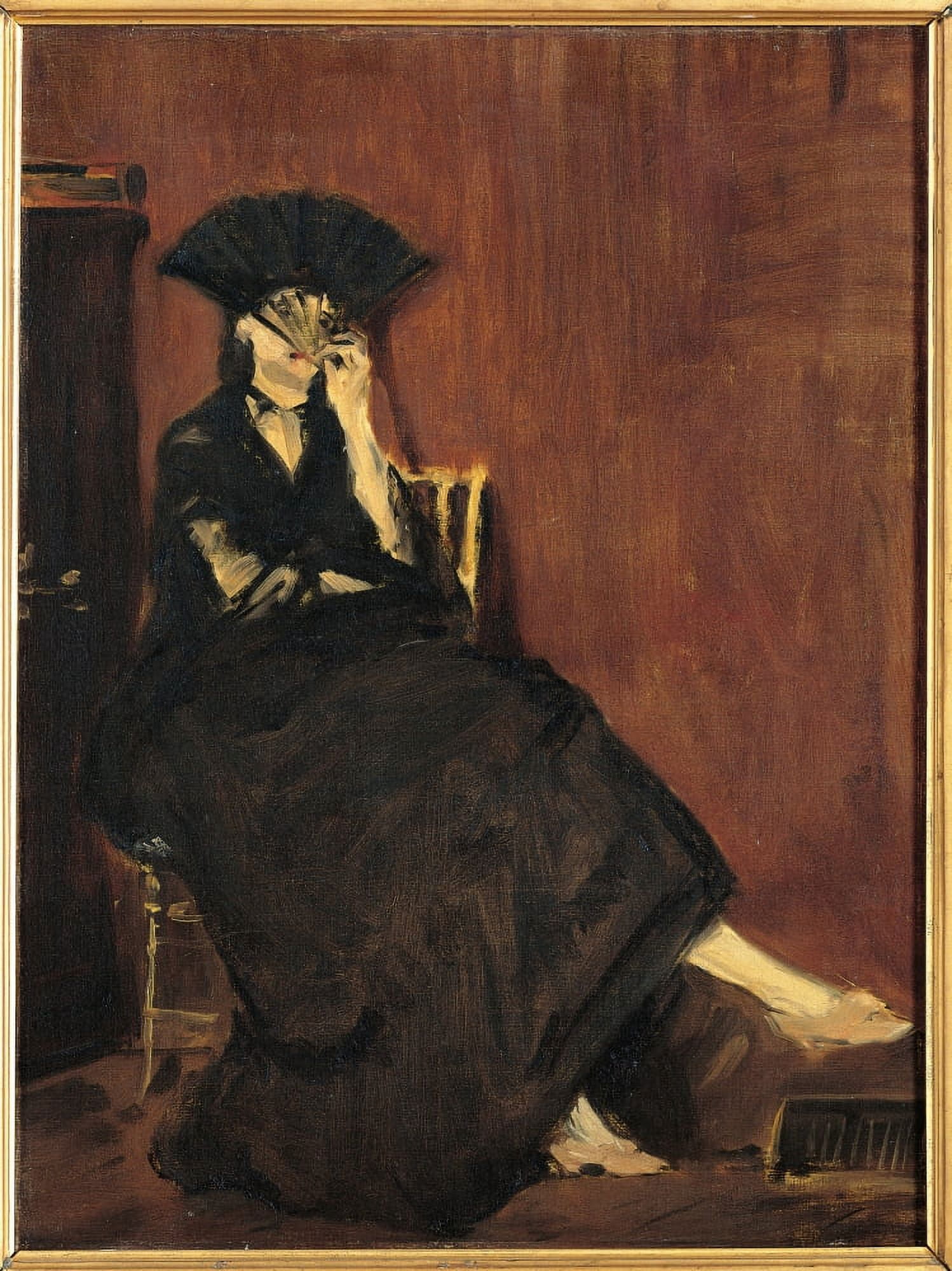 Berthe Morisot With A Fan Canvas Art - (18 x 24)