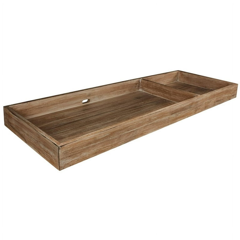 Dorel Bertini Pembrooke Changing Dresser Topper Diaper Changing Table Natural Rustic