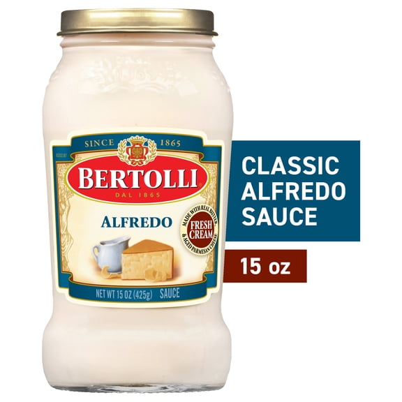 Bertolli Classic Alfredo Sauce, Pasta Sauce with Aged Parmesan, 15 oz