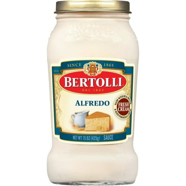 Bertolli Classic Alfredo Sauce with Aged Parmesan Cheese, Spaghetti Pasta Sauce, 15 oz