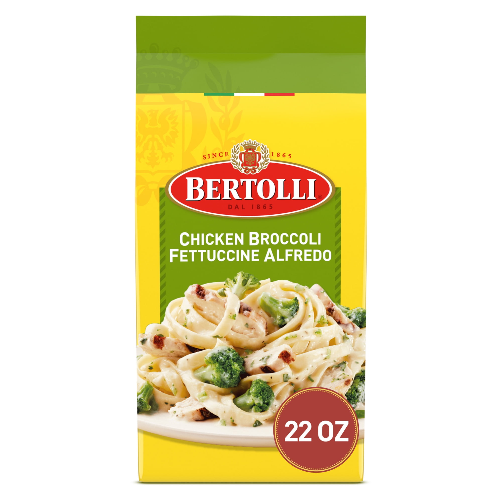 Bertolli Chicken Broccoli Fettuccine Alfredo Frozen Meals, 22 oz ...