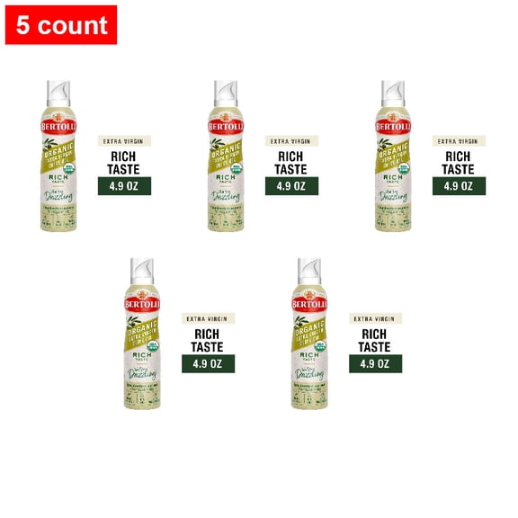 Bertolli Extra Virgin Olive Oil Spray, Rich Taste 4.9 fl oz - 5 count