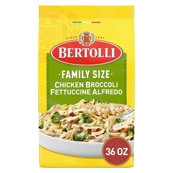 Bertolli Chicken Broccoli Fettuccine Alfredo, Family Size, Frozen Meal, 36 oz.