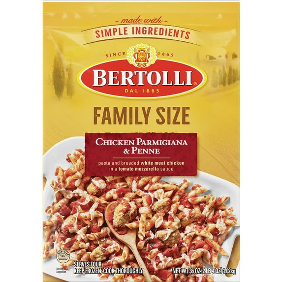 Bertolli Frozen Skillet Meals Family Size Chicken Parmigiana & Penne, 36 Oz