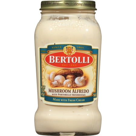 Bertolli Mushroom Alfredo Sauce with Portobello Mushrooms, 15 oz
