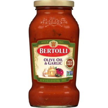 Bertolli Pasta Sauce with Olive Oil and Garlic, Spaghetti Tomato Sauce, 24 oz