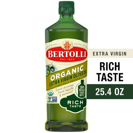 Bertolli Organic Extra Virgin Olive Oil, Rich Taste, 25.4 oz