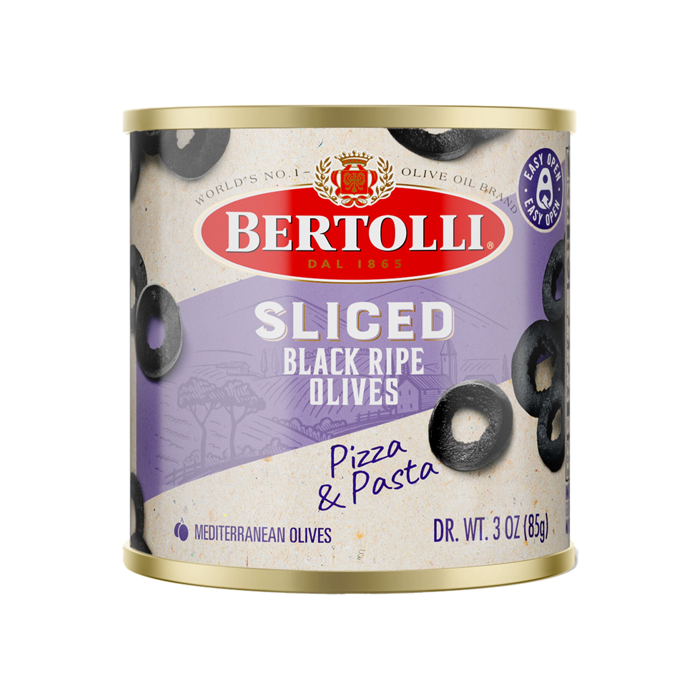 Bertolli Sliced Black Olives 3 oz