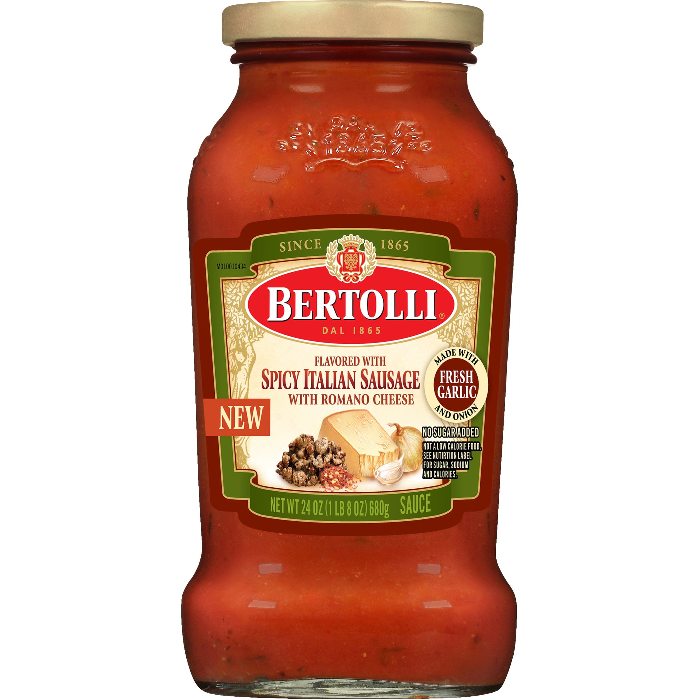 Pack Of 2 Bertolli Spicy Italian Sausage Pasta Sauce - 24 oz (Packaging May Vary)