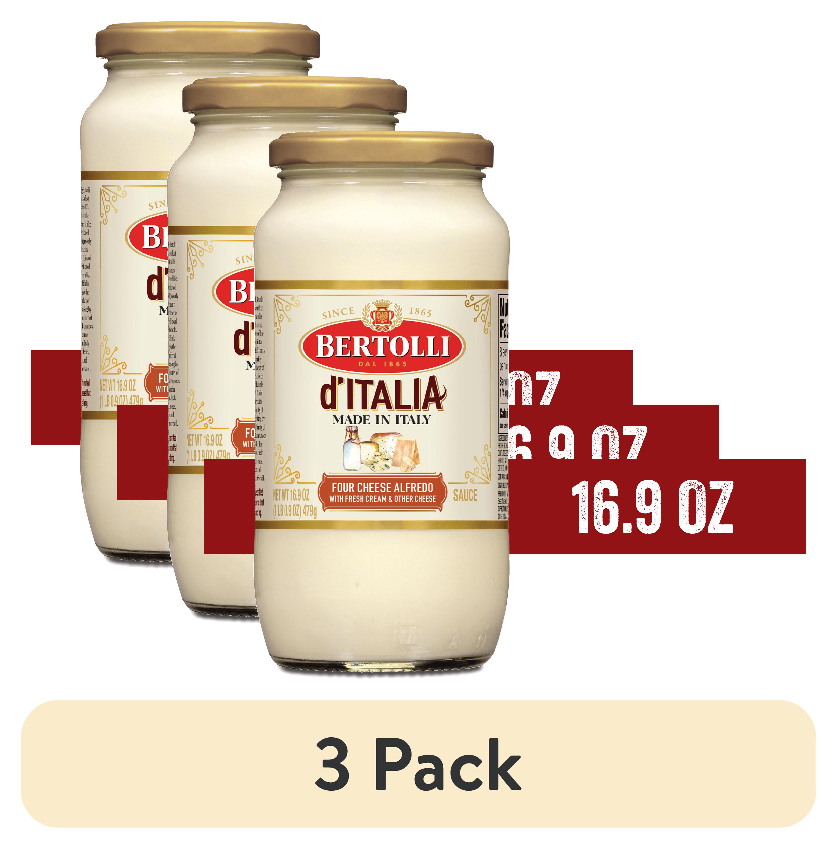 (3 Pack) Bertolli D’Italia Tuscan Four Cheese Alfredo Sauce, Made In ...