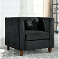 thumbnail image 1 of Berton Beige Chesterfield Chair, 1 of 1