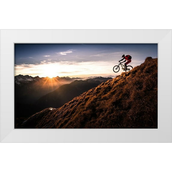 Bertoncelj, Sandi 18x12 White Modern Wood Framed Museum Art Print Titled - Live The Adventure