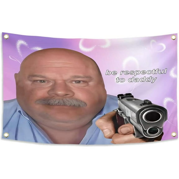 Bertram Respectful To Daddy Funny Flag Meme Tapestries For Bedroom College Dorm Outdoor Decoration Banner