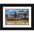 thumbnail image 1 of Bertrande, Arnaud 14x11 Black Ornate Wood Framed with Double Matting Museum Art Print Titled - La vieille Amsterdam, 1 of 4