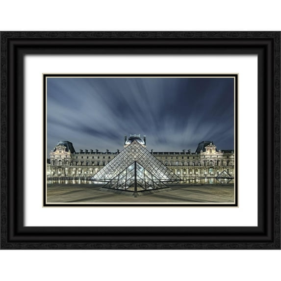 Bertrande, Arnaud 14x11 Black Ornate Wood Framed with Double Matting Museum Art Print Titled - Pyramide moderne