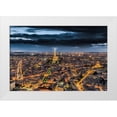 thumbnail image 1 of Bertrande, Arnaud 32x23 White Modern Wood Framed Museum Art Print Titled - Paris by Night, 1 of 4
