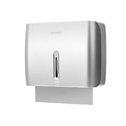 Bertreno Paper Towel Dispenser Wall Mounted Commercial Hand Paper Towel Holder Multifold/Trifold/C Fold for Kitchen Bathroom, White, 10.87"*3.66"*8.27", 0.66 kg/1.45lb, ABS, 200 Sheets,