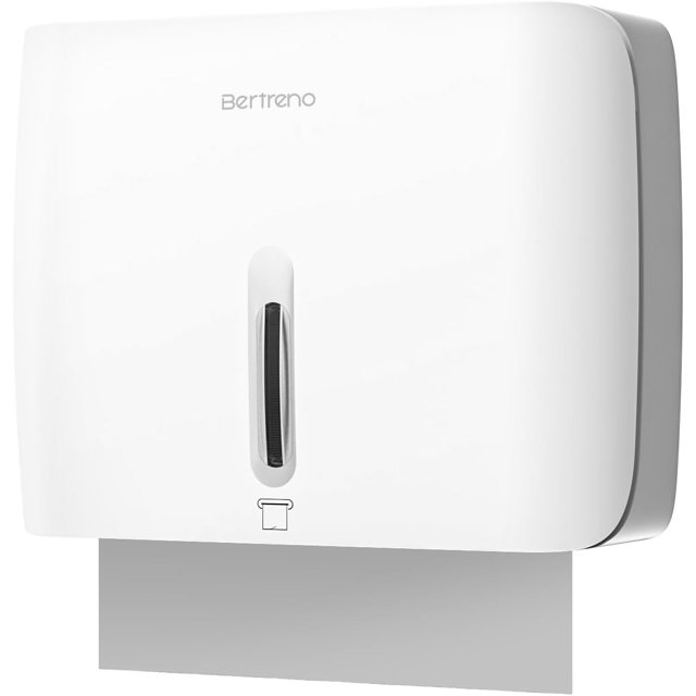 Bertreno Commercial Hand Towel Dispenser Wall Mount Multi Fold Paper