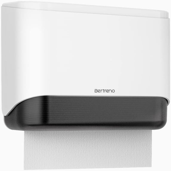 Bertreno Commercial Paper Towel Dispenser Wall Mount Toilets Paper Dispenser for Bathroom, Suitable for Trifold and Multi Fold Paper Holder White
