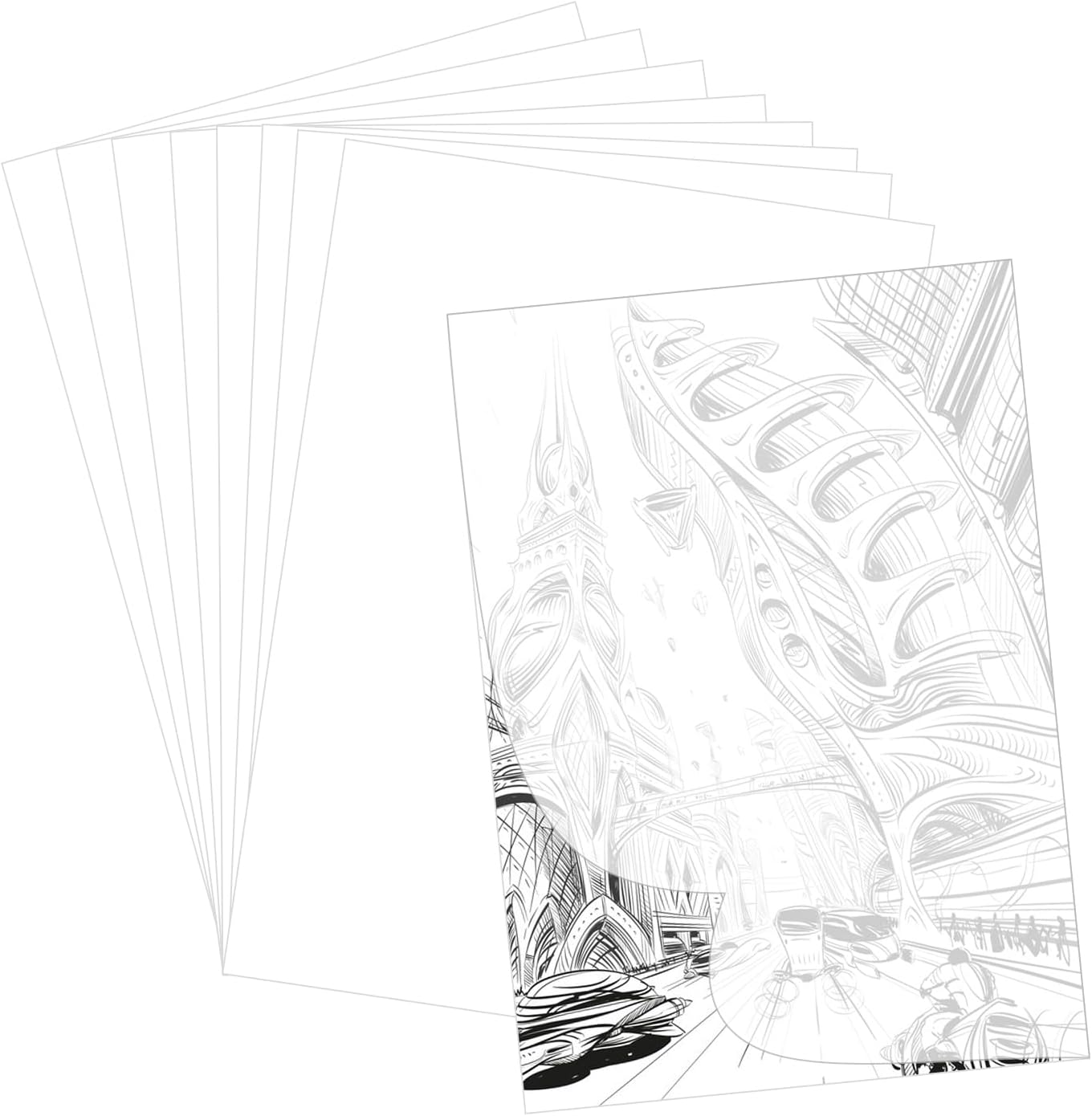 Berull 100 Sheets Tracing Paper for Drawing, 8.5 x 11 Inches Artists