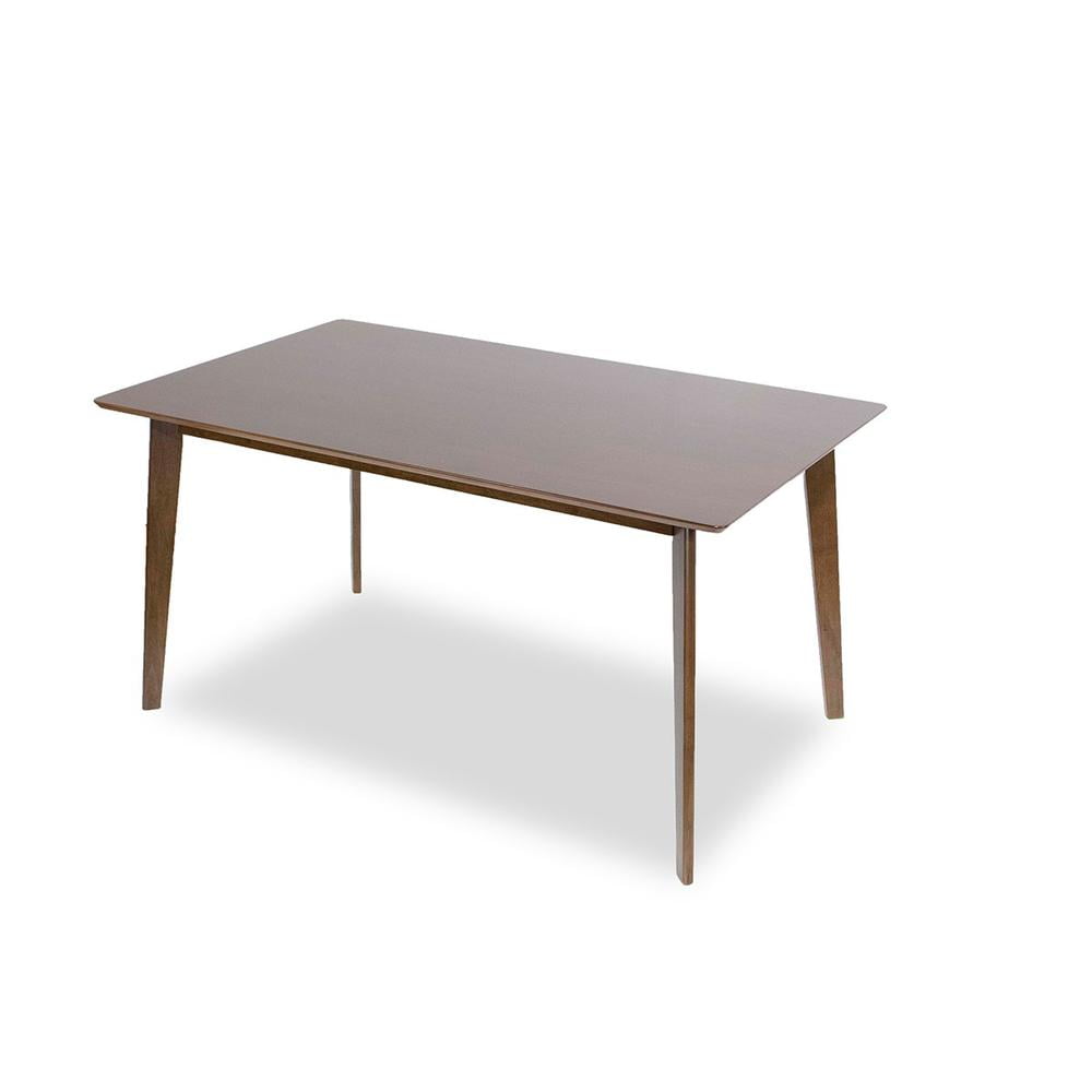 Berwick Modern Style Solid Wood Walnut Rectangular 47-inch Dining Table ...