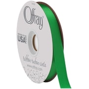Berwick-Offray Double Faced Satin Ribbon #5 7/8 20 Yards, Emerald