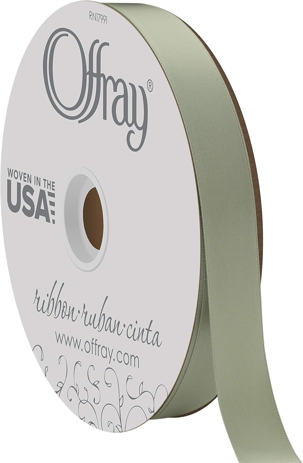 BerwickOffray Double Faced Satin Ribbon 5 (7/8") 20 Yards, Spring