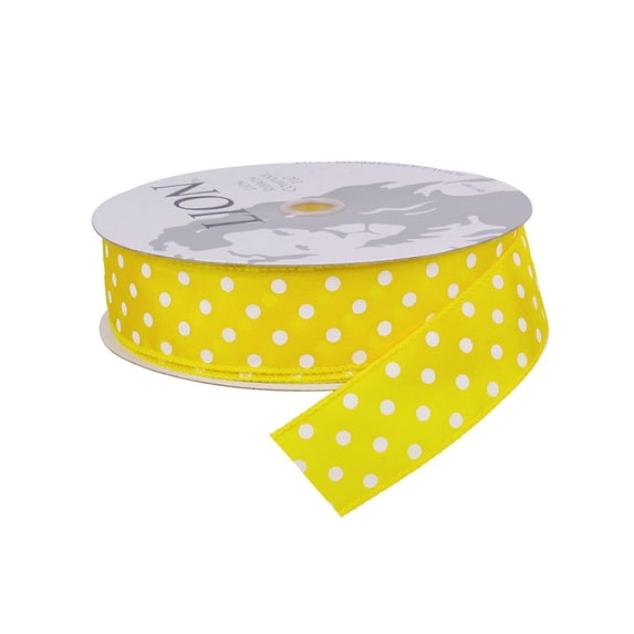 Berwick Offray LLC Lion Spring Value Wired Edge Ribbon-1-1/2 X 50yds-Yellow Ribbon