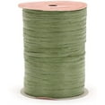Berwick Offray Matte Olive Green Raffia Ribbon, 1/4'' Wide, 100 Yards ...
