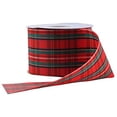 thumbnail image 1 of Berwick Offray Stewart Plaid Ribbon-2-1/2 Wide X 25 Yards-Red Ribbon, 1 of 2