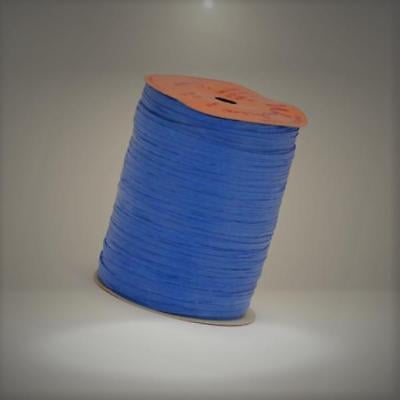Berwick Offray Matte Royal Blue Raffia Ribbon 1/4" Wide 100 Yards 7MM