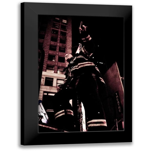 Berzel, Erin 11x14 Black Modern Framed Museum Art Print Titled - FDNY Firefighter II