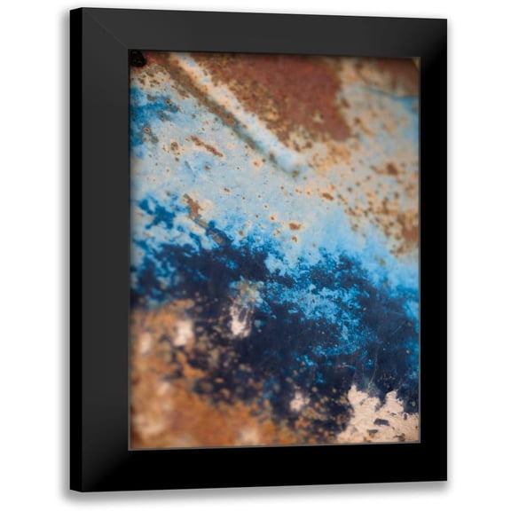Berzel, Erin 11x14 Black Modern Framed Museum Art Print Titled - Rust Blues II