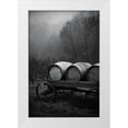 thumbnail image 1 of Berzel, Erin 13x18 White Modern Wood Framed Museum Art Print Titled - BW Oregon Wine Country II, 1 of 4