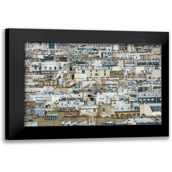 Berzel, Erin 14x11 Black Modern Framed Museum Art Print Titled - Paris Rooftops I